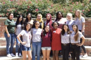 A group of Terry Scholars pose for a picture at the annual Terry Orientation event on-campus.